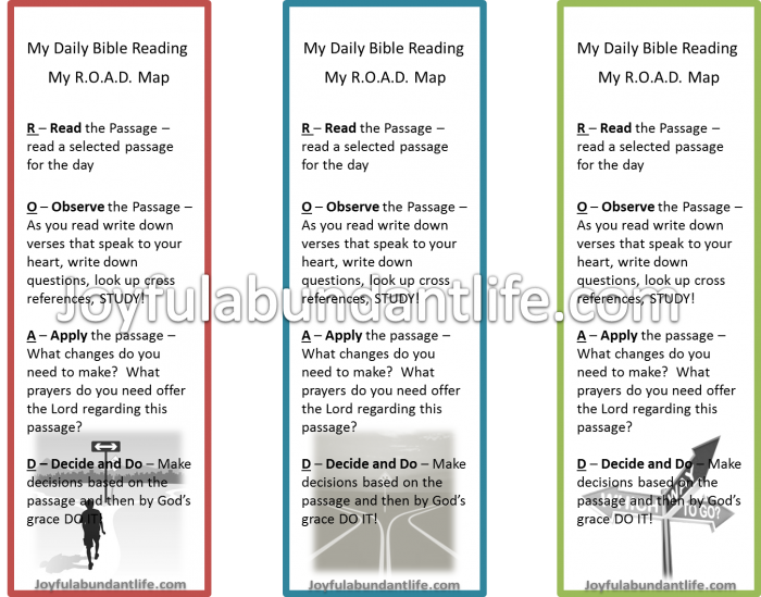 Free Road Map Bible Study Book Mark 