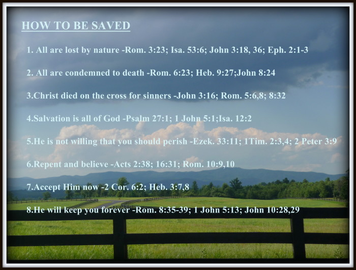 How to be Saved According to God's Word