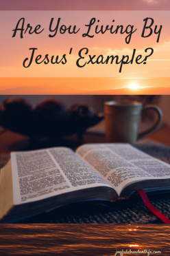 Are You Living By Jesus' Example in the Word of God?